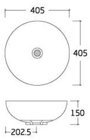 Раковина-чаша Bronze de Luxe Sphera 40 6203 Бронза 