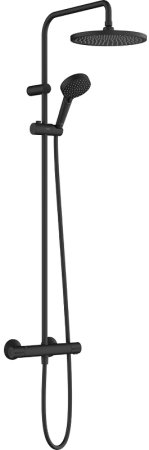 Душевая система Hansgrohe Vernis Blend Showerpipe 240 1jet 26426670 с термостатом Черный матовый 