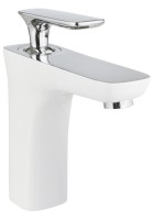 Смеситель для раковины AltroBagno Aperto 01.09 Bi/Cr белый / хром