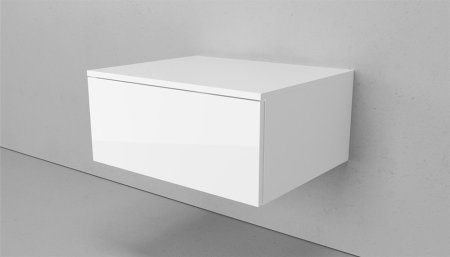 Тумба подвесная VELVEX Unit 60х27 белый лед 