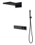 Душевая система встраиваемая с термостатом Boheme FUSION 131-B чёрный 