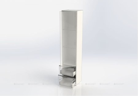 Шкаф-пенал для ванной Aquanet Эвора 40 крем 