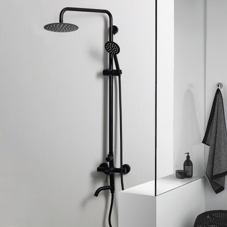 Душевая система Melana Tondo F610107B Черный 