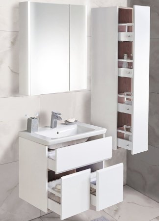 Зеркальный шкаф Roca Up 70 ZRU9303016 с подсветкой Белый глянец 