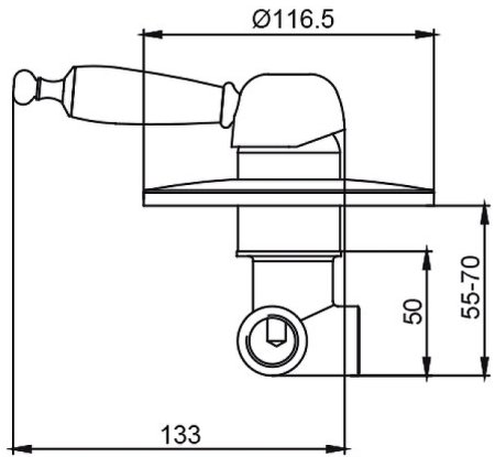 Смеситель для душа Kaiser Vincent 31017 Хром 
