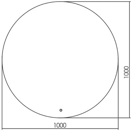 Зеркало Azario Саванна 100 LED-00002465 с подсветкой с сенсорным выключателем и диммером 