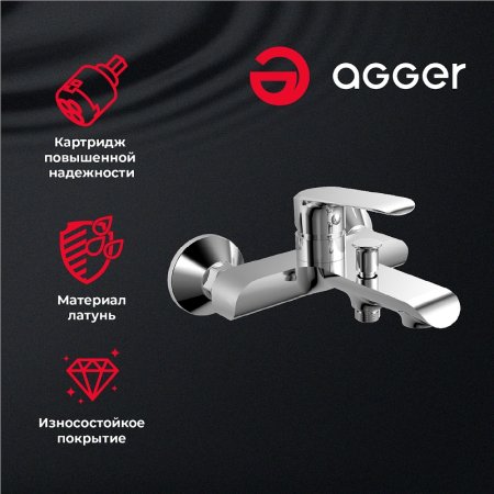 Душевая система Agger Glorious A1293500 Хром 