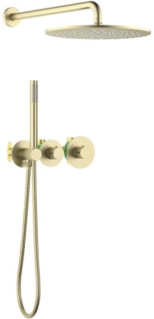Душевая система Timo Saona SX-2359/17SM с термостатом Золото матовое 