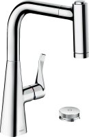 Смеситель Hansgrohe Metris Select M71 73826000 для кухонной мойки, хром