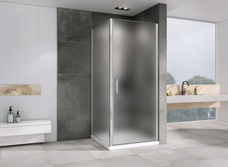 Душевой уголок Abber Sonnenstrand 80х75 AG04080M-S75M профиль Хром стекло матовое 