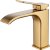 Смеситель для раковины Shevanik S4001G, золотой сатин 