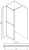 Душевая перегородка Abber AG60120B 120x200 профиль Черный стекло прозрачное 