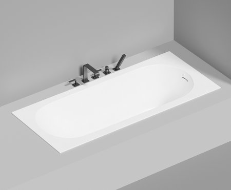 Ванна из искусственного камня Salini Ornella Kit 180х80 102412G Белая глянцевая 