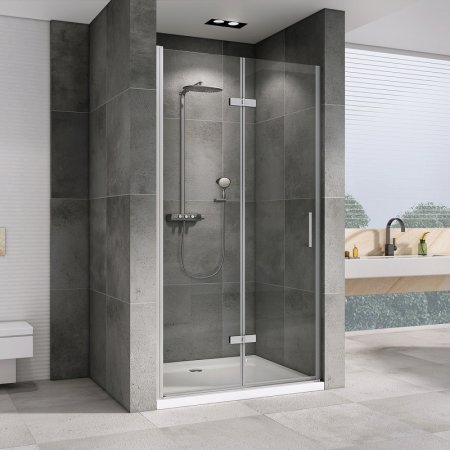 Душевая дверь Abber Zart 70 AG08070P профиль Хром стекло прозрачное 