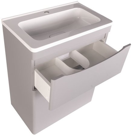 Тумба под раковину Style Line Бергамо 60 СС-00002309 Серая антискрейч 