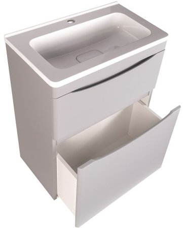 Тумба под раковину Style Line Бергамо 60 СС-00002309 Серая антискрейч 