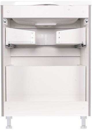 Тумба под раковину Style Line Бергамо 60 СС-00002309 Серая антискрейч 