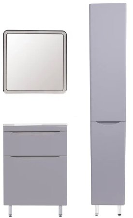 Тумба под раковину Style Line Бергамо 60 СС-00002309 Серая антискрейч 