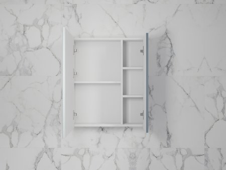 Зеркальный шкаф Style Line Стокгольм 60 ЛС-00002319 с подсветкой Графит софт 