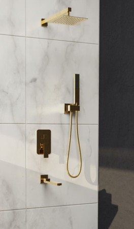Душевая система RGW Shower Panels SP-56G встраиваемая, золото 