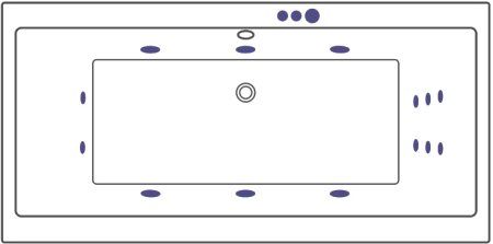 Акриловая ванна Excellent Pryzmat Lux WAEX.PRL17.SMART 170x80 