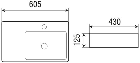 Раковина WeltWasser Elbach 2223 R 60 10000004572 Белый глянец 