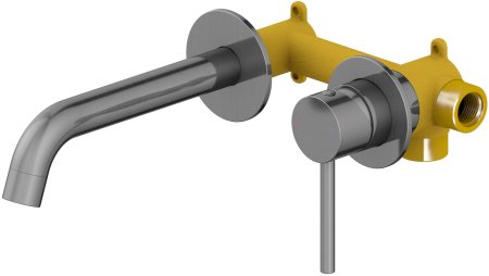 Смеситель для раковины TIMO Saona 2372/18SM, черное золото 