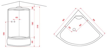 Душевая кабина Arcus AS-105 