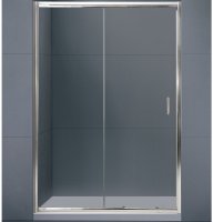 Душевая дверь BelBagno Uno 135 UNO-BF-1-135-C-Cr профиль Хром стекло прозрачное