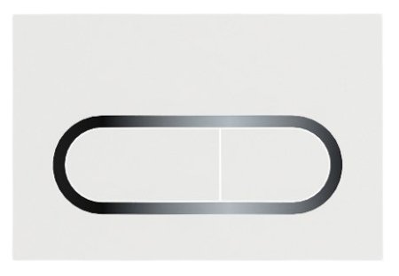 Кнопка смыва Ravak Chrome белая 