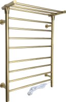 Полотенцесушитель электрический Zorg AZR HT-01 BR бронза, с полкой