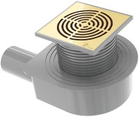 Душевой трап Boheme Smart Design 984-15-MG с решеткой Золото матовое