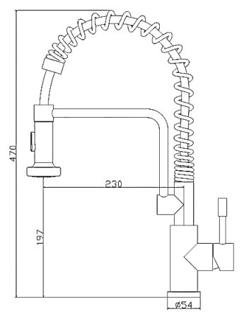 Смеситель для кухонной мойки Zorg Inox Rada 