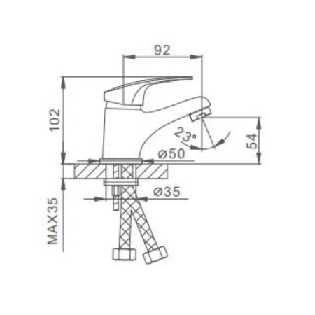 Смеситель для раковины Frap H39 F1039-B 