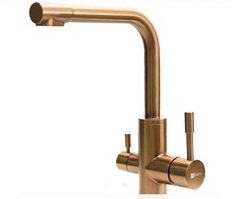 Смеситель Lemark Expert LM5061RGN для кухонной мойки, розовое золото 