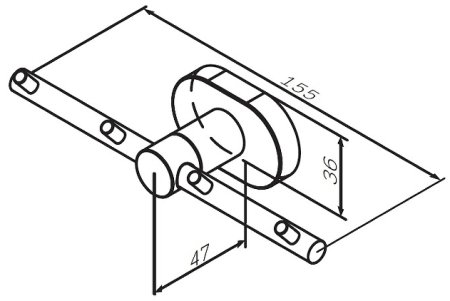 Крючок для полотенец AM.PM Sense L A7435900 Хром 