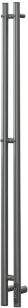 Полотенцесушитель электрический APEXTERMO Luna LN10111GF 1100x80 с крючками, графит металлик 