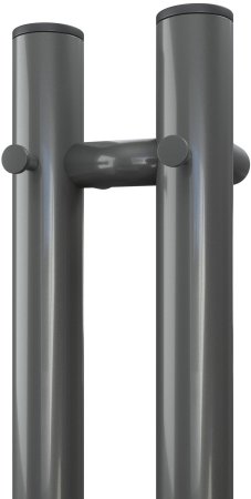 Полотенцесушитель электрический APEXTERMO Luna LN10111GF 1100x80 с крючками, графит металлик 