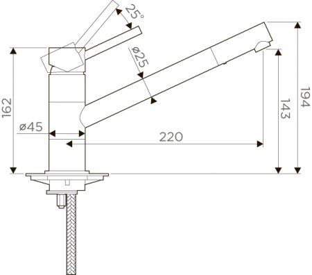 Смеситель для кухонной мойки Omoikiri Aogashima BN 