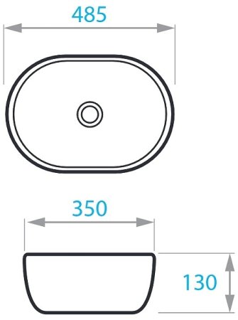 Раковина-чаша Koller Pool Round 48 RN-0485-WB Белая 