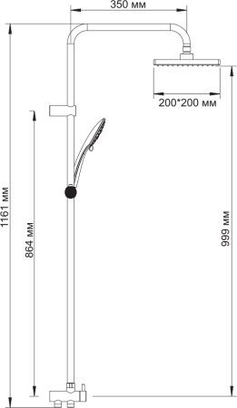 Душевая стойка WasserKRAFT A017 