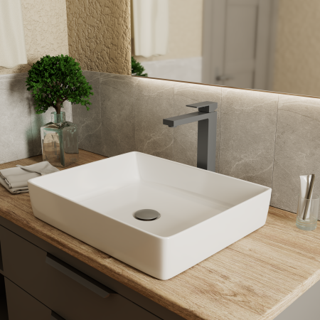 Смеситель для раковины DK высокий серый графит Bayern.Liszt (DA1512006) 