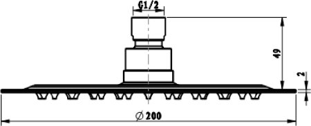 Верхний душ Villeroy & Boch TVC00040120061 