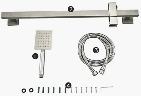 Душевой гарнитур Frap F8017 Нержавеющая сталь 