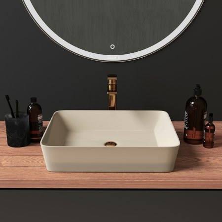 Раковина-чаша Grossman 48 GR-3016BEM Бежевая матовая 