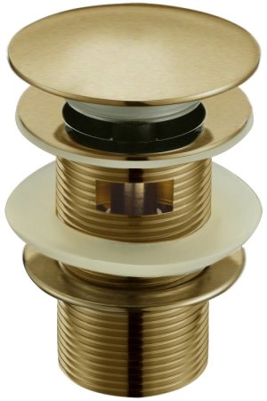 Донный клапан Boheme Medici 610/2 click-clack с переливом Бронза 
