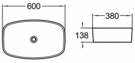 Раковина-чаша Comforty 60 78329 00004150363 Белая 