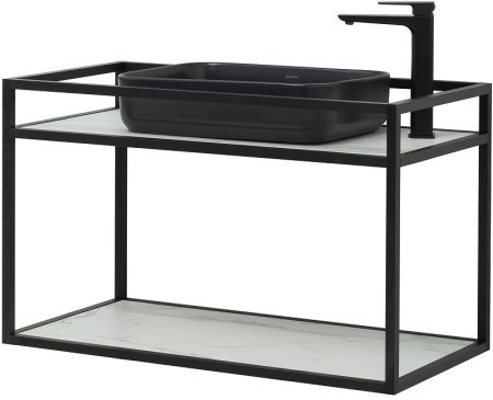 Консоль под раковину Allen Brau Liberty 90 1.33003.BB Черный браш 