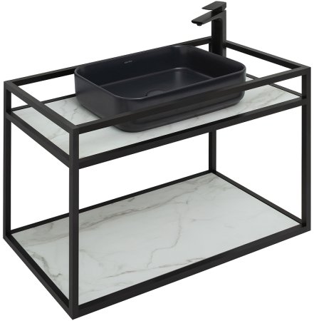 Консоль под раковину Allen Brau Liberty 90 1.33003.BB Черный браш 