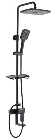Душевая система со смесителем VODA Black (VST112Black) 